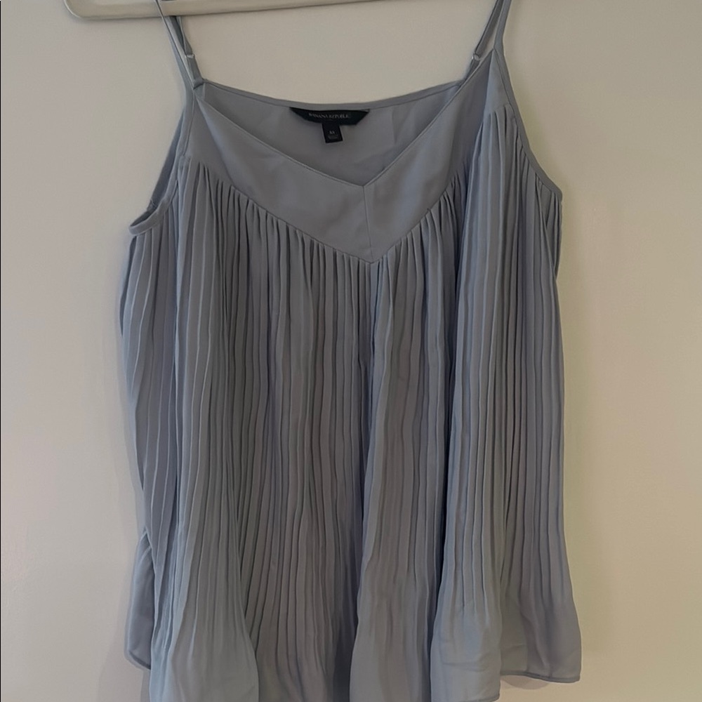 Banana Republic Light Blue Pleated Camisole
